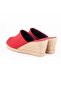 Authentic Handmade Straw Red Handcrafted Women's Linen Casual Slippers - 4