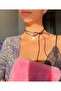 Stringed pearl lolita heart choker necklace - 3