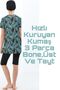 Green Leaf Digital Pattern Children's Half Sleeve Swimsuit Micro Water Repellent Children's Swimsuit with Tights Children's Swimsuit - 8