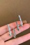 Women's Trent Silver Zircon Stone Earrings