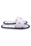 Men's Gray Marine Patterned Open Front Soft Sole Home Slippers - 6
