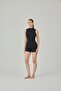 Women's Black Turtleneck Sleeveless Undershirt - 2