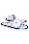 Men's Gray Marine Patterned Open Front Soft Sole Home Slippers - 5