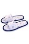 Men's Gray Marine Patterned Open Front Soft Sole Home Slippers - 4