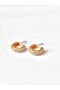 Women's Gold Earrings Zircon Stone Hoop - 2