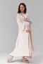 Women's Powder Design Full Length Summer 100% Cotton Maternity Maternity Dressing Gown Nightgown Set of 2