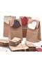 50 Pieces Square Bottom (Upright Standing) Thick Kraft Gift Paper Bag Paper Size 13x24 - 2