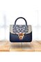 Mini Brand Model Ethnic Woven Fabric Women's Hand and Shoulder Bag - 2