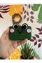 Cute Frog Green Knitted Mini Wallet Card Holder, Handmade Gift - 3