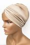 Bonnet Filled Drape External Bonnet Ready Turban Beige Women's Hijab Bonnet Lined Hijab - 2