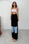 Women's Seasonal Denim Detailed Stylish Sweatpants with Elastic Waist and Adjustable Legs - 3