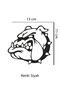 Bulldog Auto Sticker Car Glass Sticker Black 13x11 Cm - 2