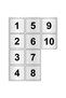 Table Number, Cabinet Number Metal 1 - 10 (5X5 CM)