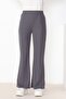 Piyale Spanish Leg Trousers 653 - Gray - 3