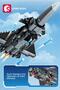J-20 Ghost Aircraft 585 Pieces Building Blocks Compatible with Building Toy (202241) - 3