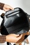 Women's Large Size Sports Model Luggage Bag Long Strap Hand & Shoulder Bag Black - Tan 1106 - 6