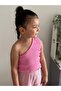 PINK BABY KIDS FiTiLLi RiBANA SINGLE ARM CROP TOP - 2