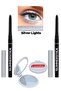 Glimmerstick Elevator Eye Liner Shimmer - أضواء فضية 2 قطعة + مرآة جيب Lovider