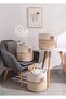 Jute, Wicker, 3-Piece Basket Set, Organizer, Bathroom Basket, Dirty Basket, Organizer, Laundry Basket