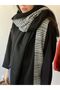 Unisex Black Double Sided Shawl Scarf Black Double Sided Shawl Scarf - 2