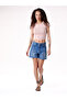 Medium Blue Seamless Leg Shorts - 3