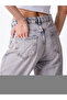Light Blue Faded Effect Wideleg Jeans - 4