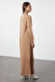 Camel Biyeli Polo Yaka Triko Elbise TCTAW25EB00011 - 5