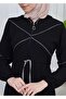 Women's Hooded Belted Hijab Abaya 605 - 6