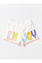 Printed Elastic Waist Shorts for Baby Girl