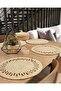 6 Pieces of Tableware, 1 Piece of Bread Basket, Jute Plate, Placemat, Plate, Bread Basket - 2
