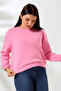Shardonlu Oversize Crew Neck Wide Fit Sweatshirt 21614 Pink - 2