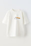White Cotton Oversize T-Shirt - Rainbow Thread Design Printed