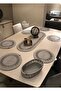 Natural, Jute, Wicker, Plate, Basket, Bread Basket, American Service Set, 6 Plate, 1 Basket, 1 Runner - 2