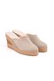 Real Handmade Platform Closed Toe Handmade Straw Linen Sabo Slippers Handmade - 3