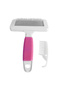 Cat and Dog Comb with Cleaning Tool 12 Cm-15 cm Large Pink - 4