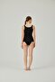 Women's Black Strappy Undershirt - 3