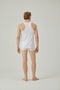 Men's White Halter Back Tank Top - 3