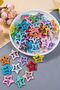 Star Colored 6-Piece Silicone Metal Buckle Set