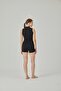 Women's Black Turtleneck Sleeveless Undershirt - 3