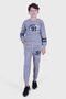 New York 91 Printed Boy's Grey-Melange Tracksuit - 4