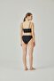 Women's Black Seamless High Leg Low Panties - 3