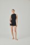 Women's Black Turtleneck Sleeveless Undershirt