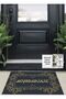 Welcome Written Decorative, Cotton Woven Base Washable, Door Front Mat 50 Cm X 80 Cm