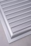 Matte Chrome 50x45 Aluminum Vent Bathroom WC Ventilation Shutter - 4