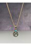 Mardin's Blue Necklace with Little Flowers - 3