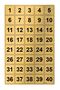 Table Number, Cabinet Number Metal 1 - 40 (5X5Cm Back Adhesive)