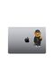 Cool Teddy Bear Motorcycle, Laptop, Helmet, Car Sticker 14x7 cm - 4