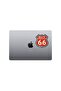 Route 66 Car, Motorcycle, Helmet, Laptop, Glass Sticker 12x10 Cm - 4