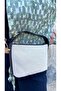 Women's Black Handbag and Shoulder Bag with Linen Leather Strappy and Gold Lock Accessory - 5