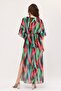 Lolita Black Green Leaf Pattern Beach Dress - 6